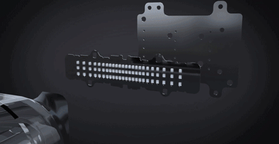 智能矩阵式LED大灯可以在数毫秒内，利用来自前置摄像头的信号、方向盘角度以及车速，来激活单个LED，