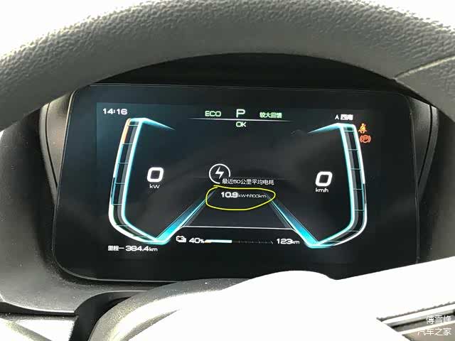 ▲在城市路况下，电耗比高速有明显下降