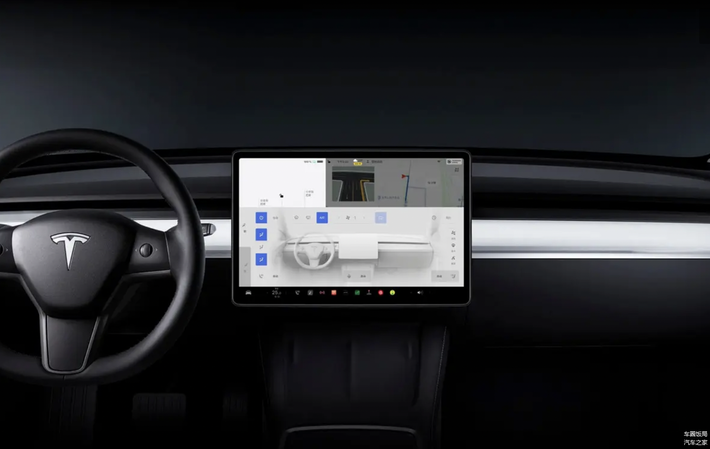 特斯拉Model 3内饰