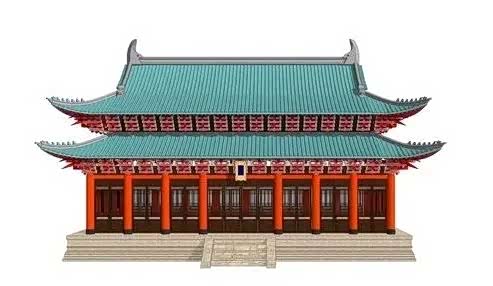 中式古建筑中的重檐庑殿顶样式