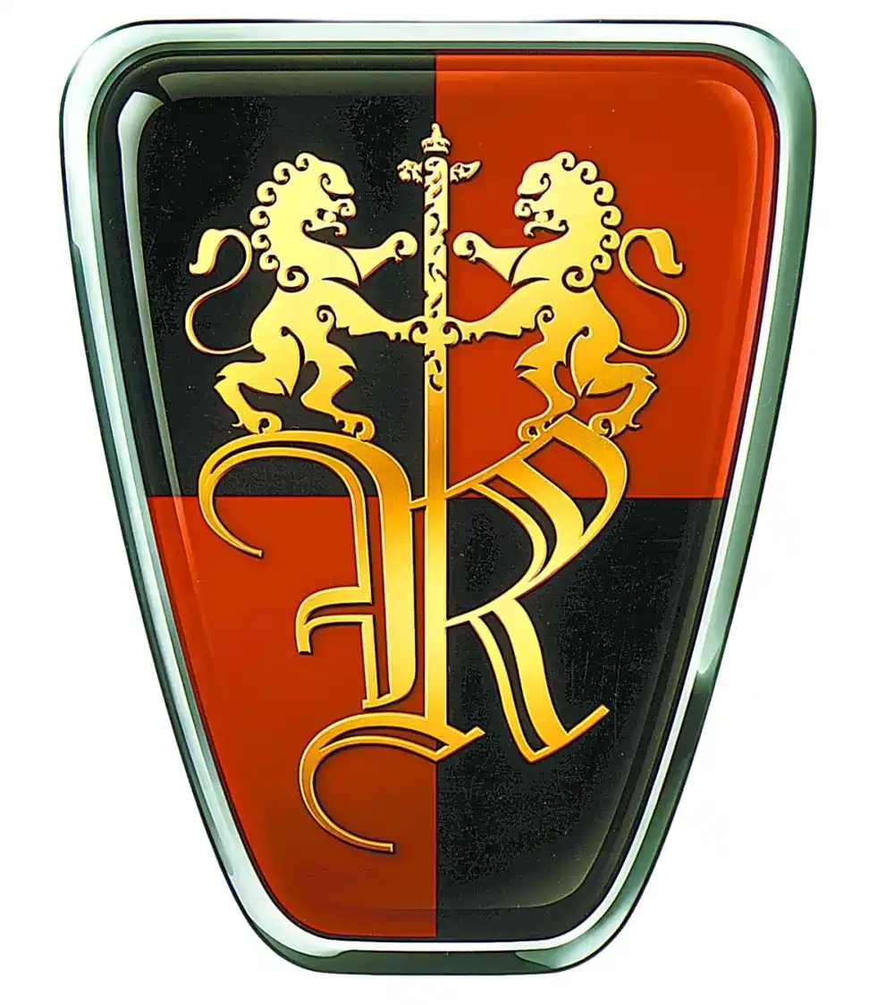 荣威车标的主体是两只站立的东方雄狮,双狮共同护卫着一根华表.众所