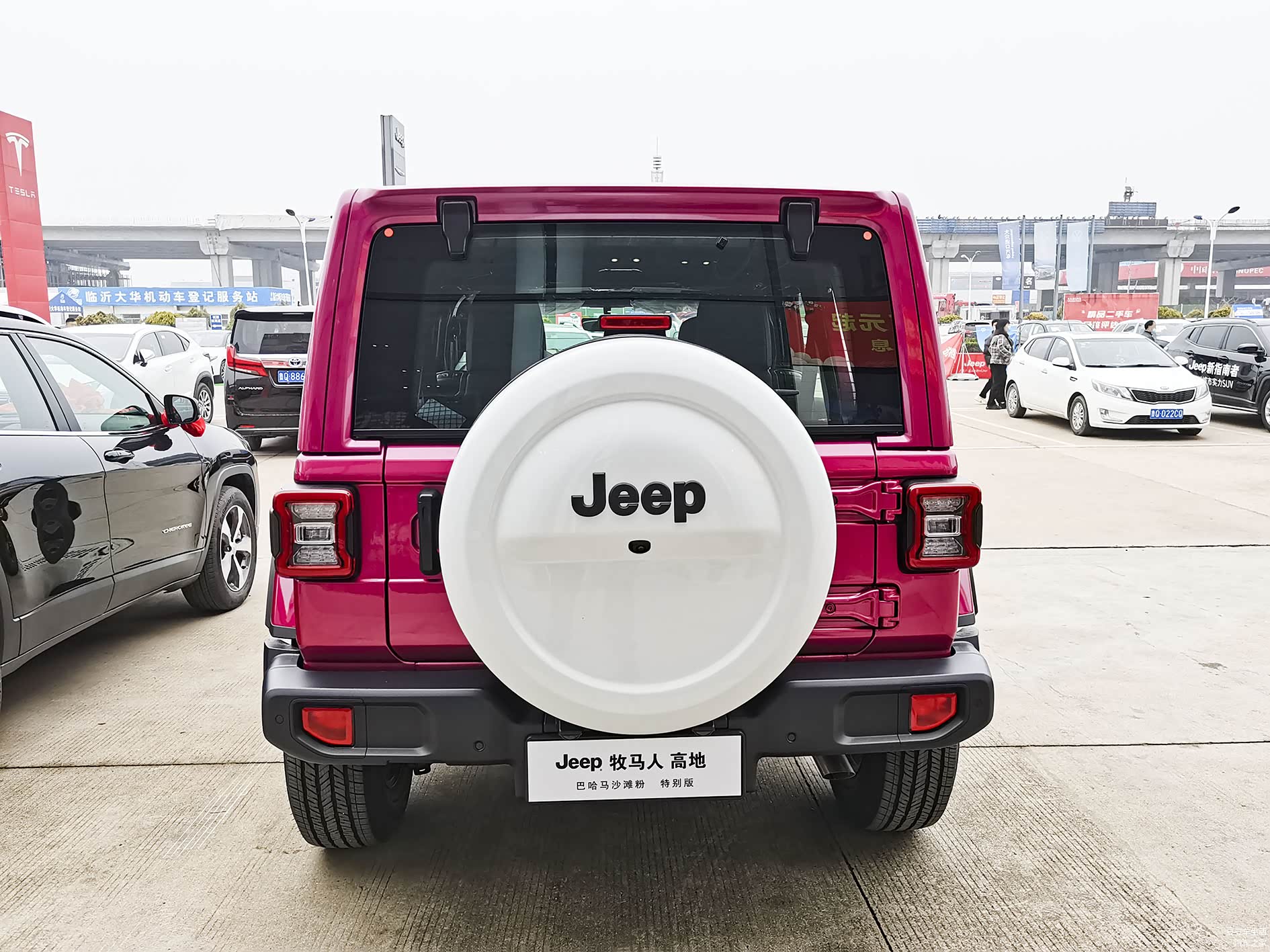 白色的硬质备胎罩