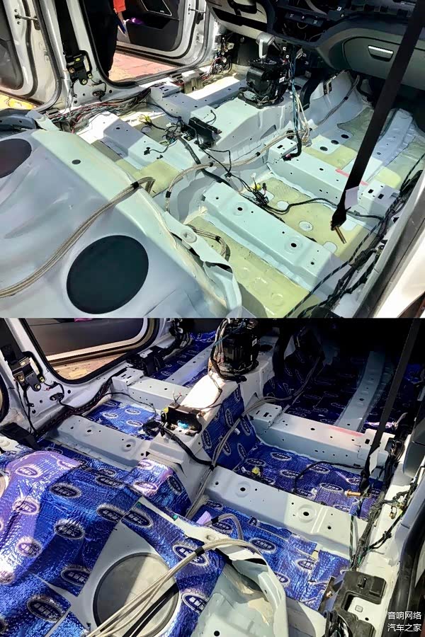 原地板与隔音后的地板对比