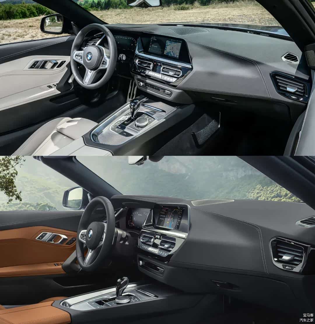 上：中期改款宝马新Z4（G29 LCI）
下：现款宝马Z4（G29）