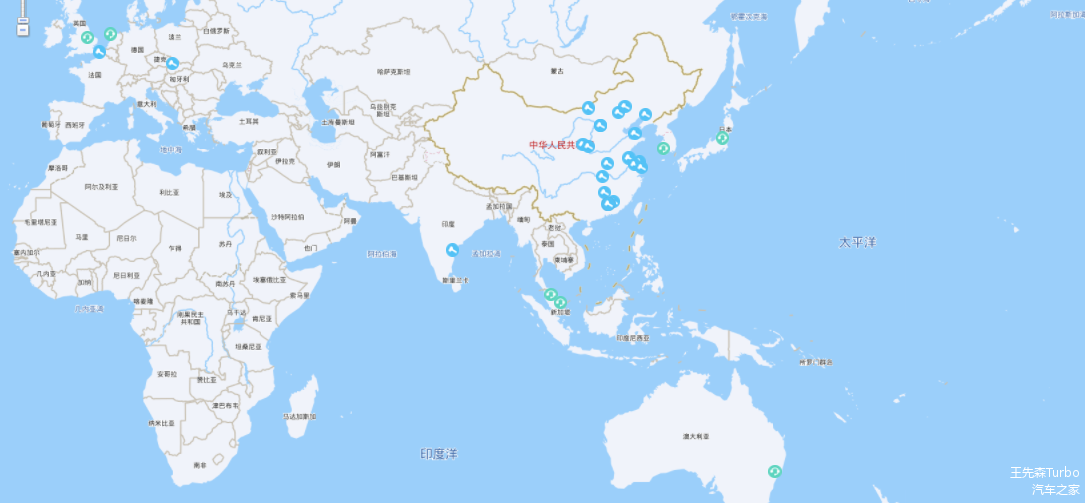 比亚迪全球生产基地分布图