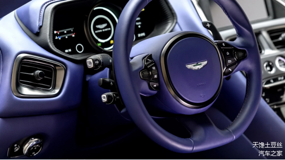 硕大的换挡拨片，简约的平底方向盘