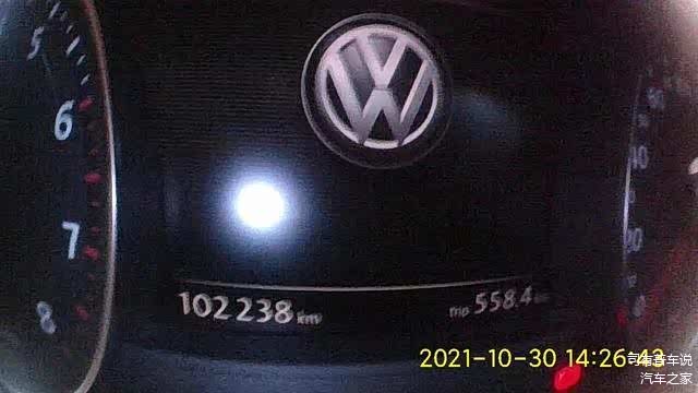 修复前的里程表102238公里拍于10.30日下午14点30