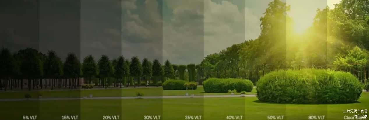 可见光透过率实际效果对比