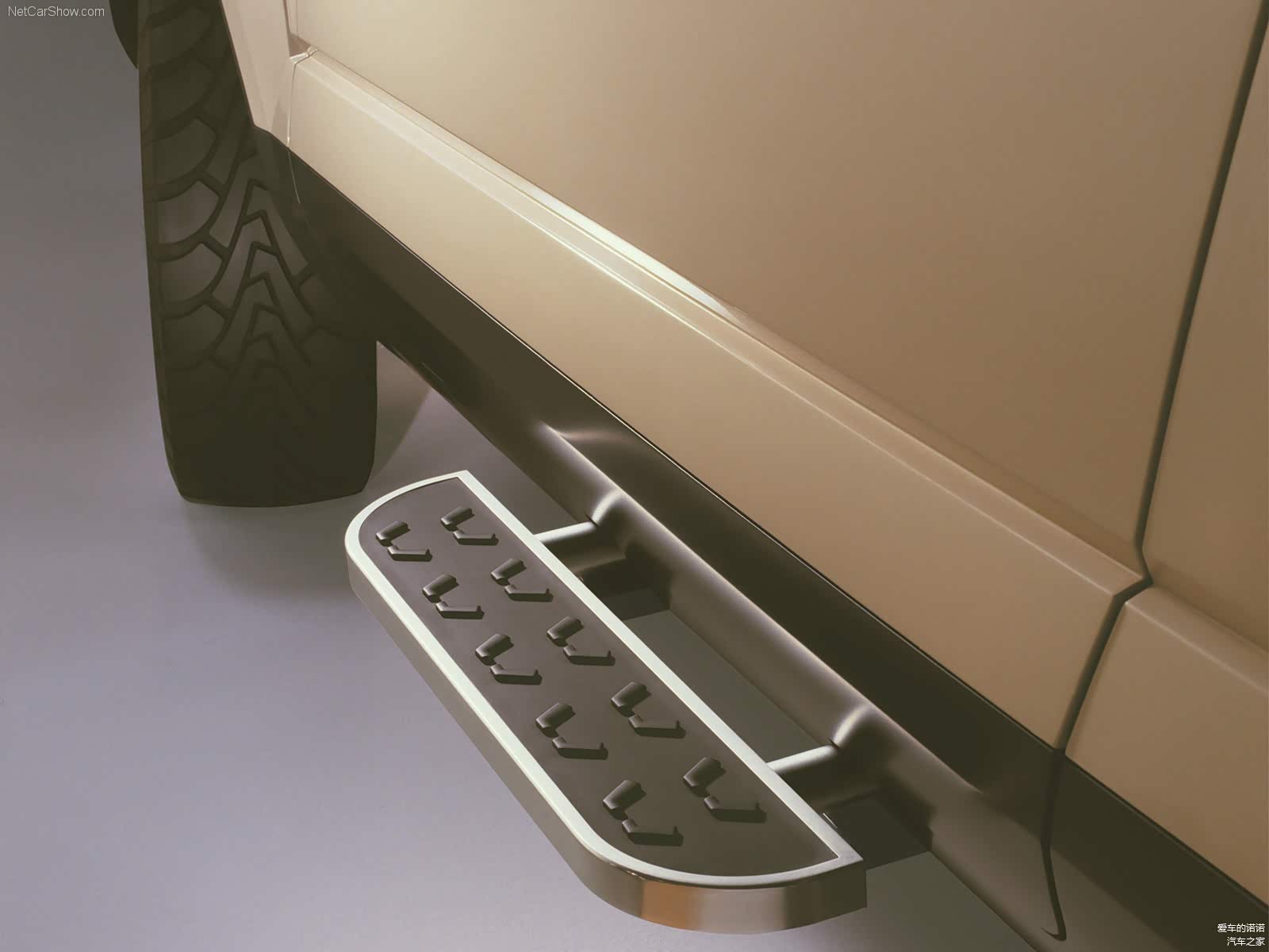 (图：Audi Steppenwolf概念车可扩展踏板)