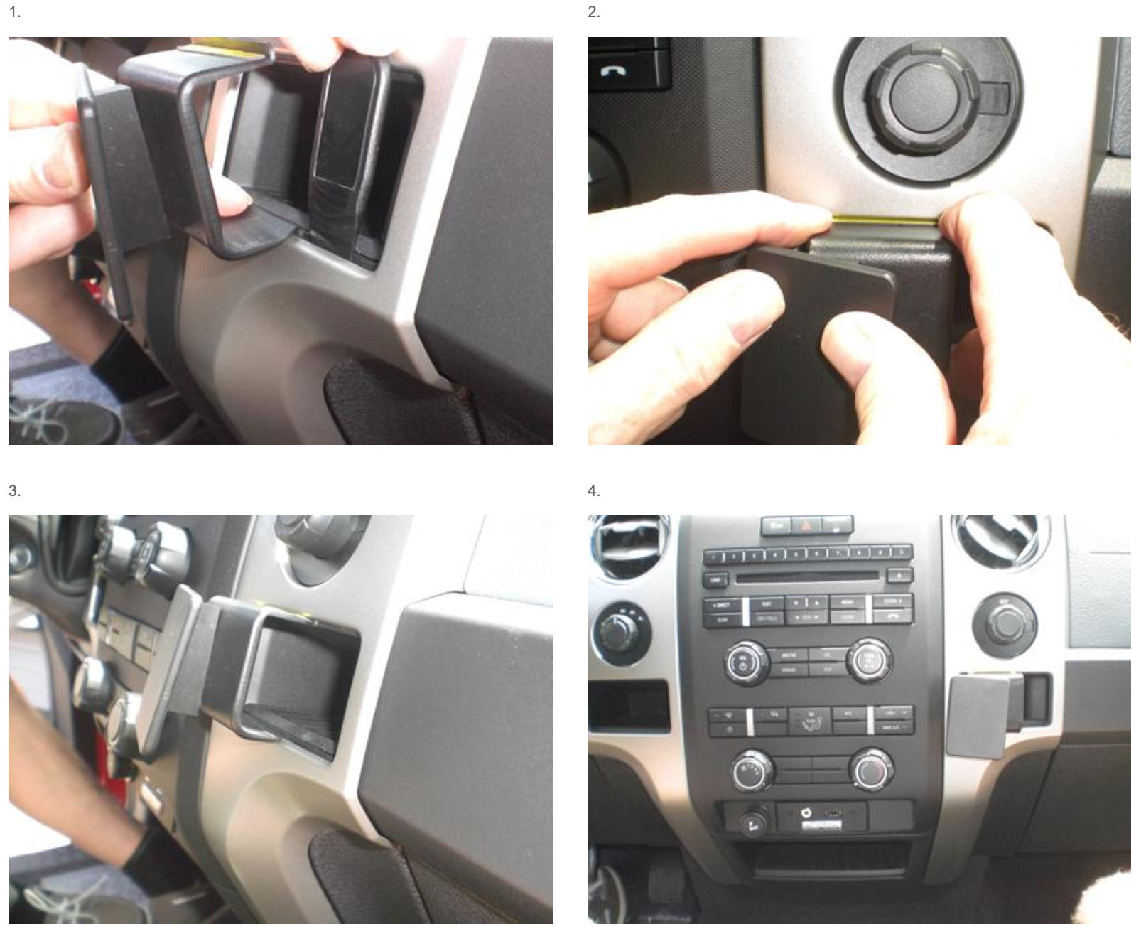 利用内饰缝隙进行全无损安装