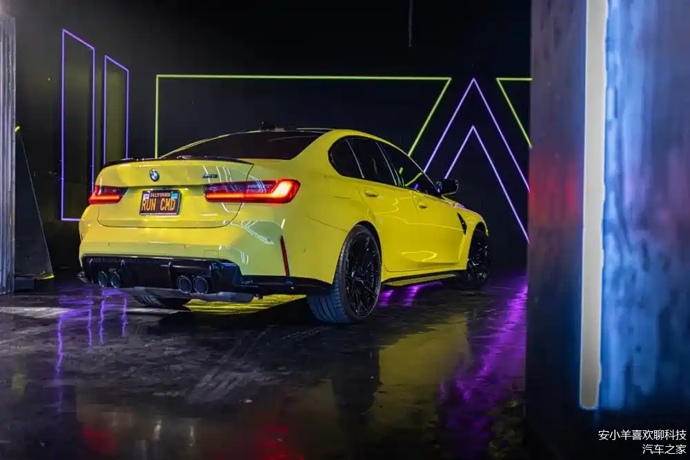 竞速黄宝马m3大片据说买了g80的都说香