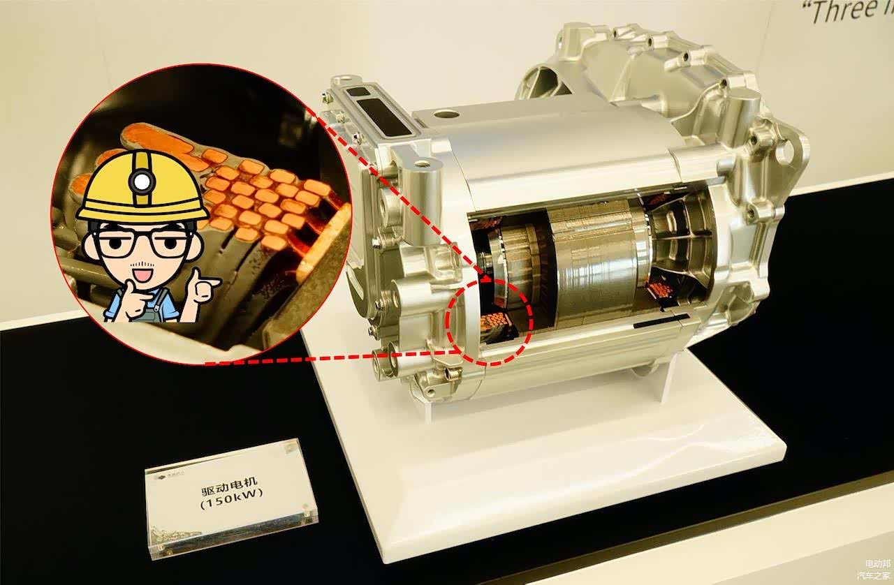 比亚迪扁线电机示意图