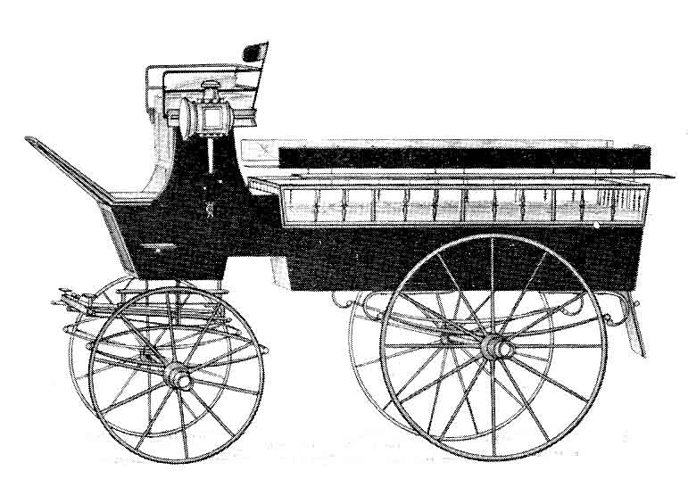 前面坐人，后面放打猎工具