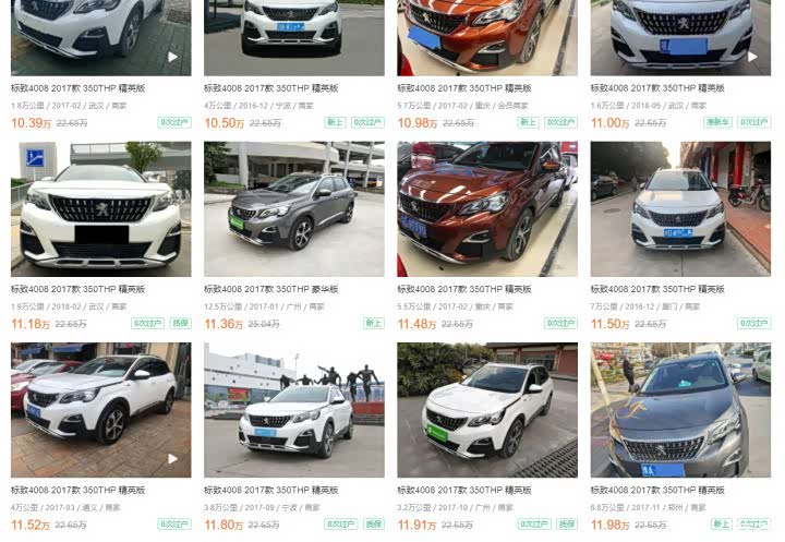 （价格来自二手车之家 仅供参考）