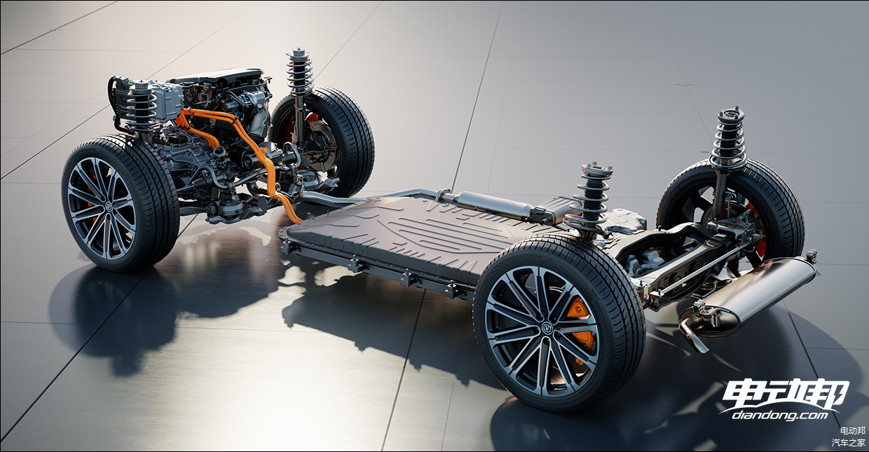 长安蓝鲸iDD混动系统示意图