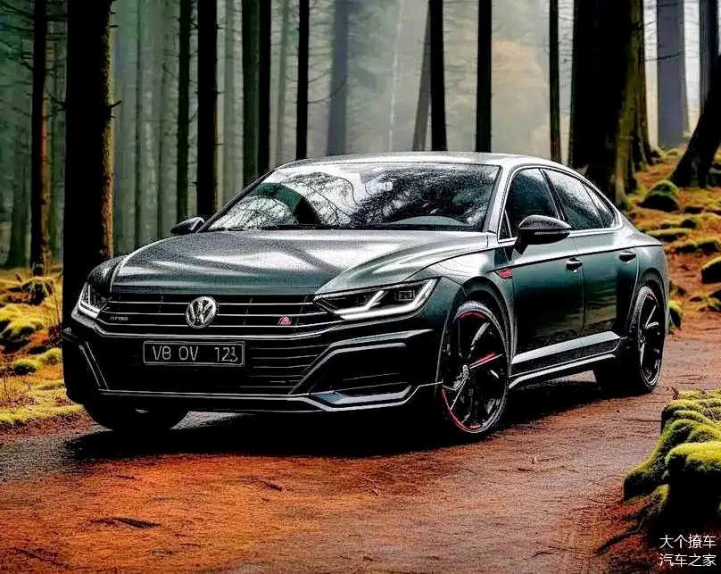 颜值媲美"bba"!大众迈腾b9渲染图曝光,外观采用全新设计风格