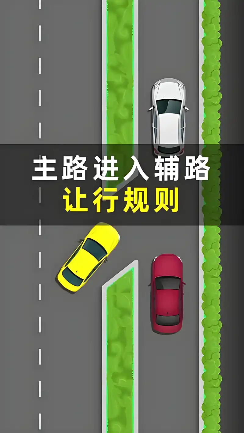 车辆从主路进入辅路,应该谁让谁先行呢?