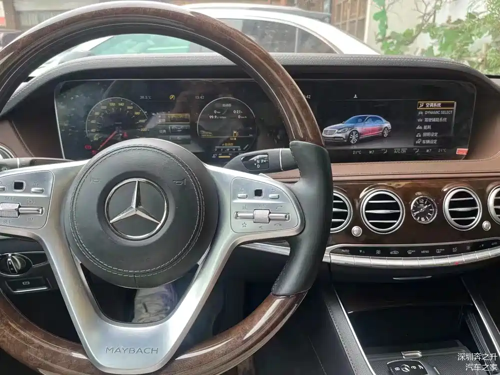 16款迈巴赫s400升级20款屏幕主机方向盘带来全新体验感