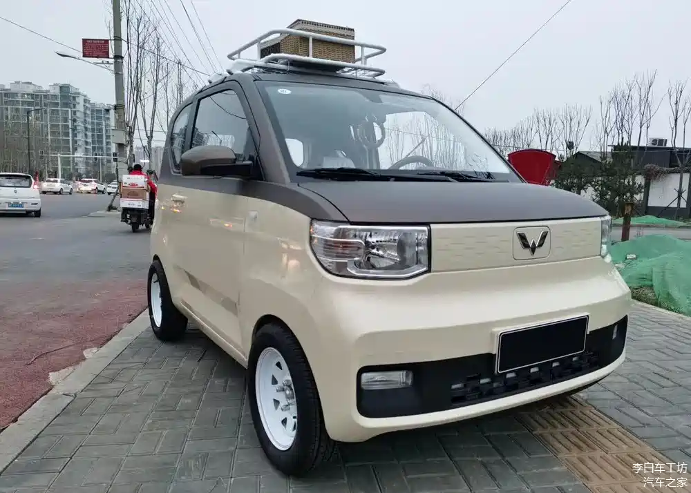 五菱宏光miniev改装轮毂案例,这小车真好玩