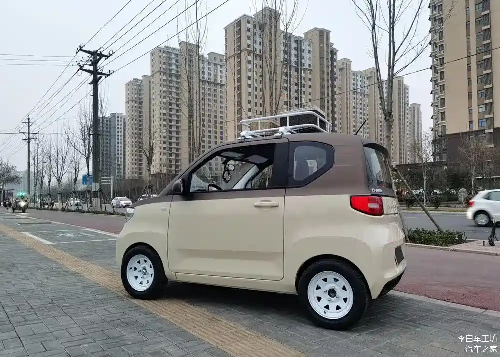 五菱宏光miniev改装轮毂案例,这小车真好玩