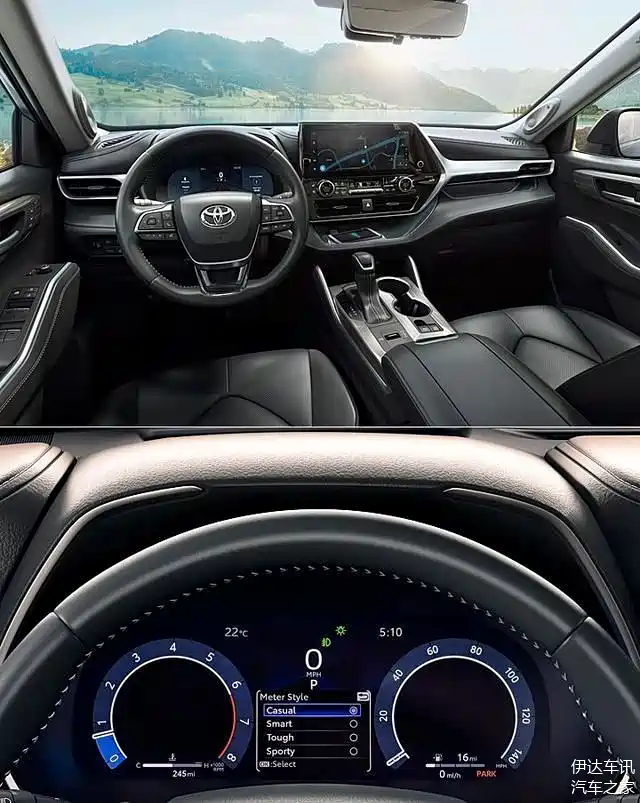 于 2021 年首度引进西欧市场的丰田汉兰达车系,于 2023 年式车型新增