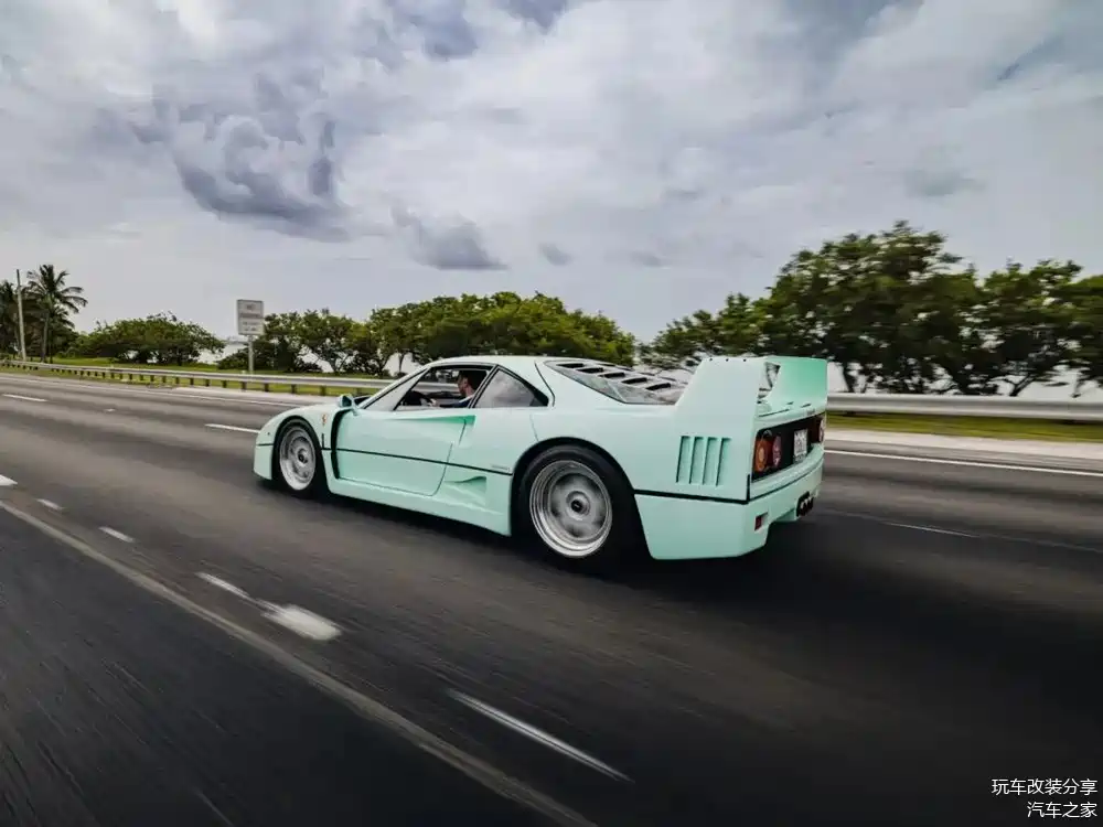 小清新薄荷绿法拉利f40,身价轻松上千万_车家号_发现车生活_汽车之家