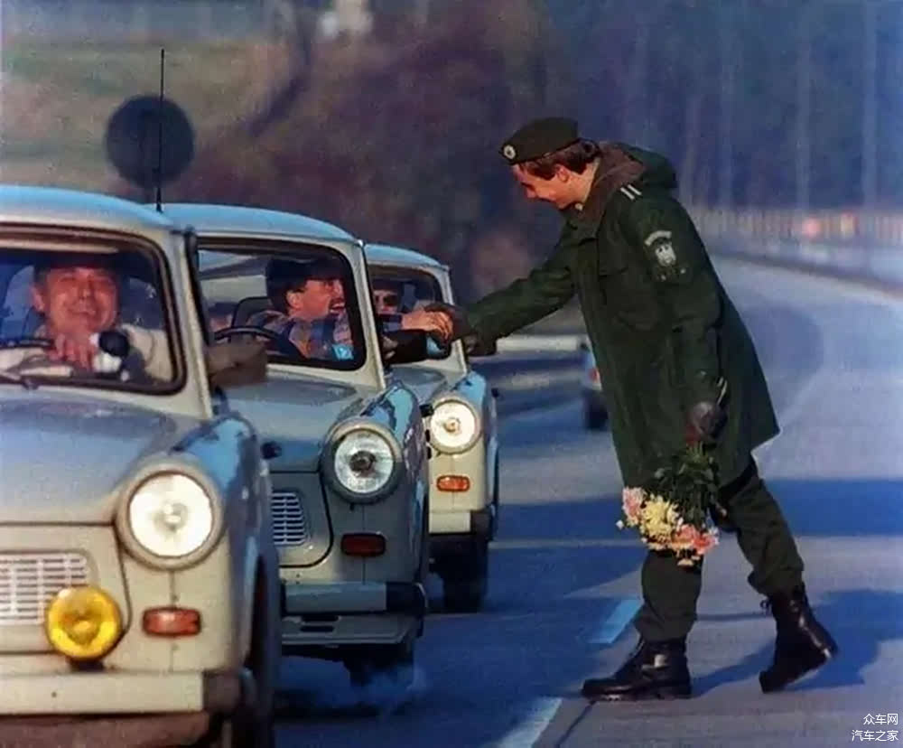 抵达西德的特拉贝特汽车