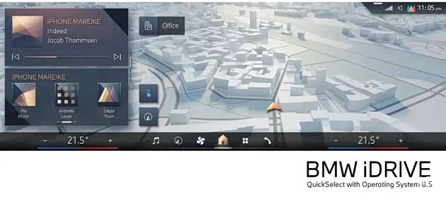 搭载第8.5代操作系统的BMW iDrive（iD8.5）
引入全新QuickSelect概念