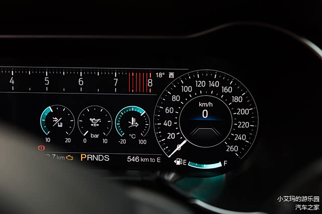 运动模式下的液晶仪表盘