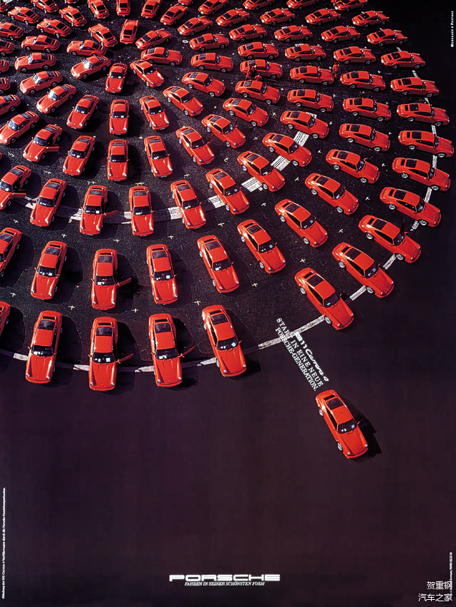 当时的广告语：“911卡雷拉4：保时捷新时代的开创者。”