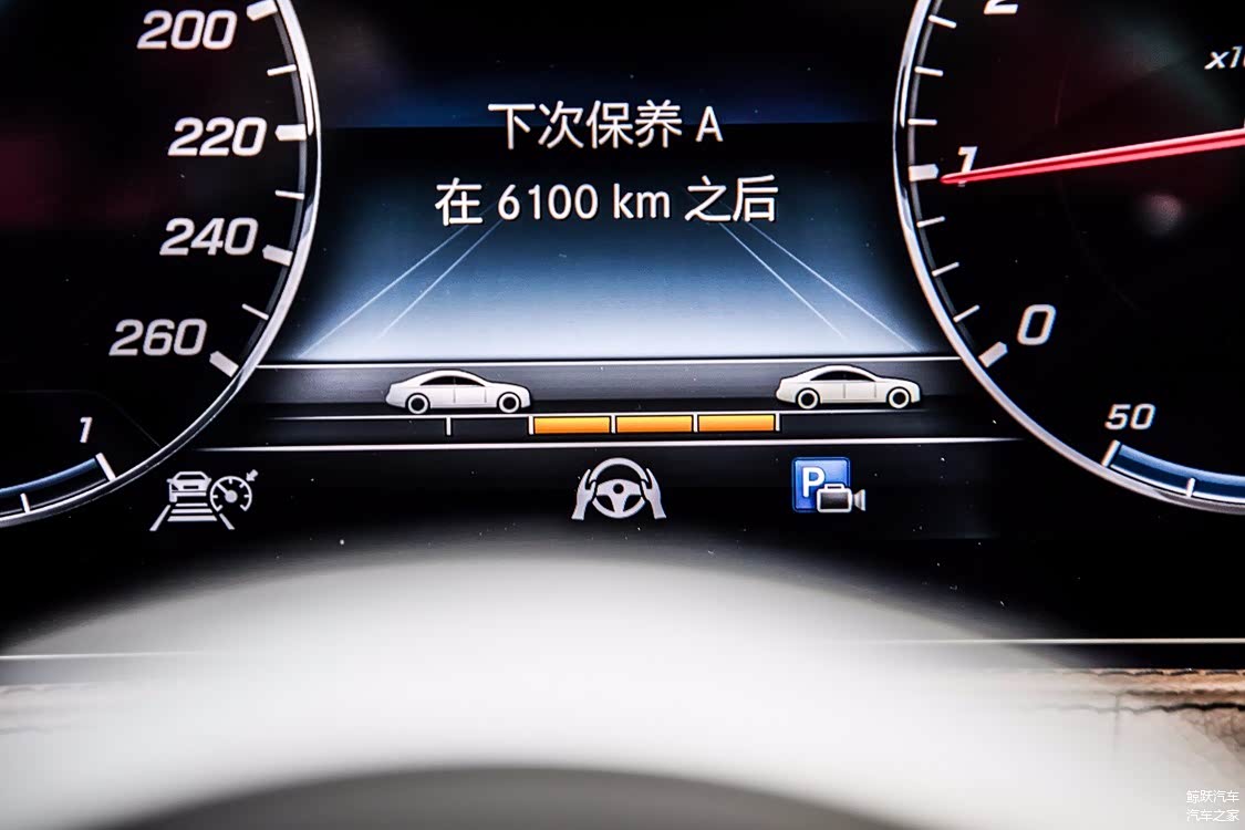 梅赛德斯-奔驰 S 450 L 的车道保持系统图标