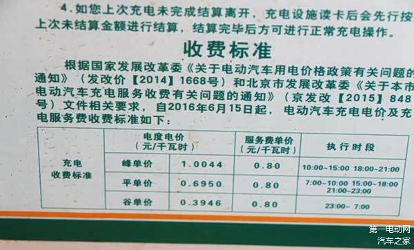 2015年9月开始收取服务费，2016年6月开始阶梯电价