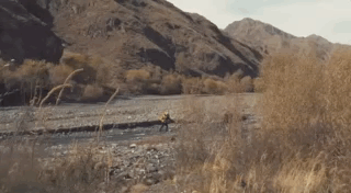 在汇合处，三又子身上那台GoPro拍的