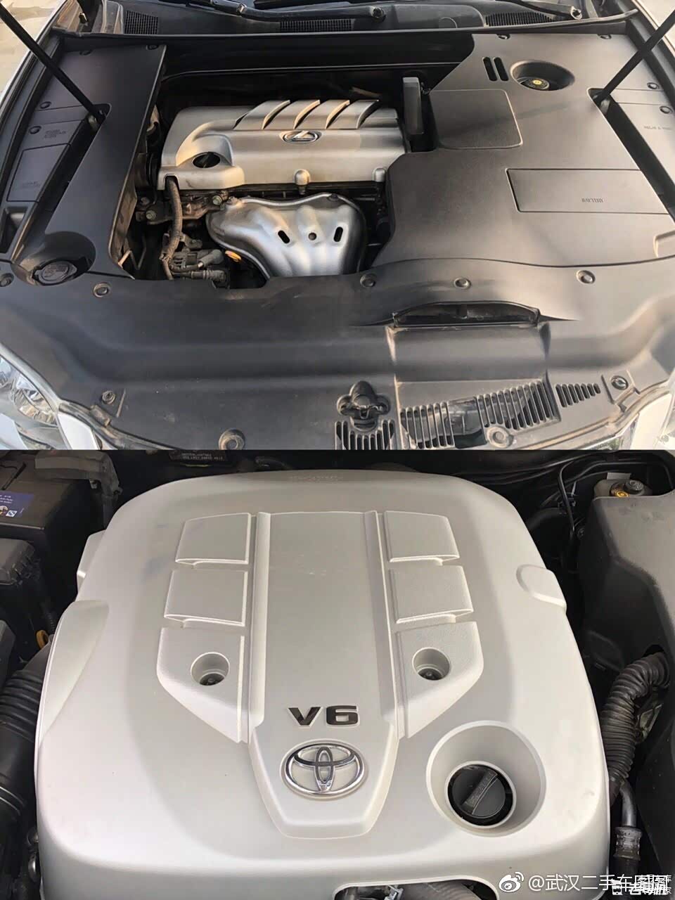 雷克萨斯ES发动机标换一丰田标就是凯美瑞，我更青睐于皇冠V6发动机。