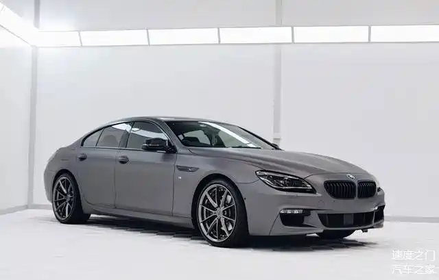 宝马6系grancoupe外观哑光钛灰色涂装很少见