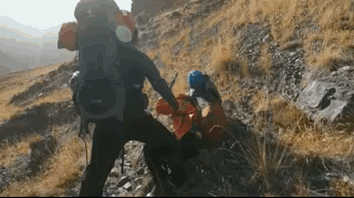 折返路上，来自眼镜GoPro的记录