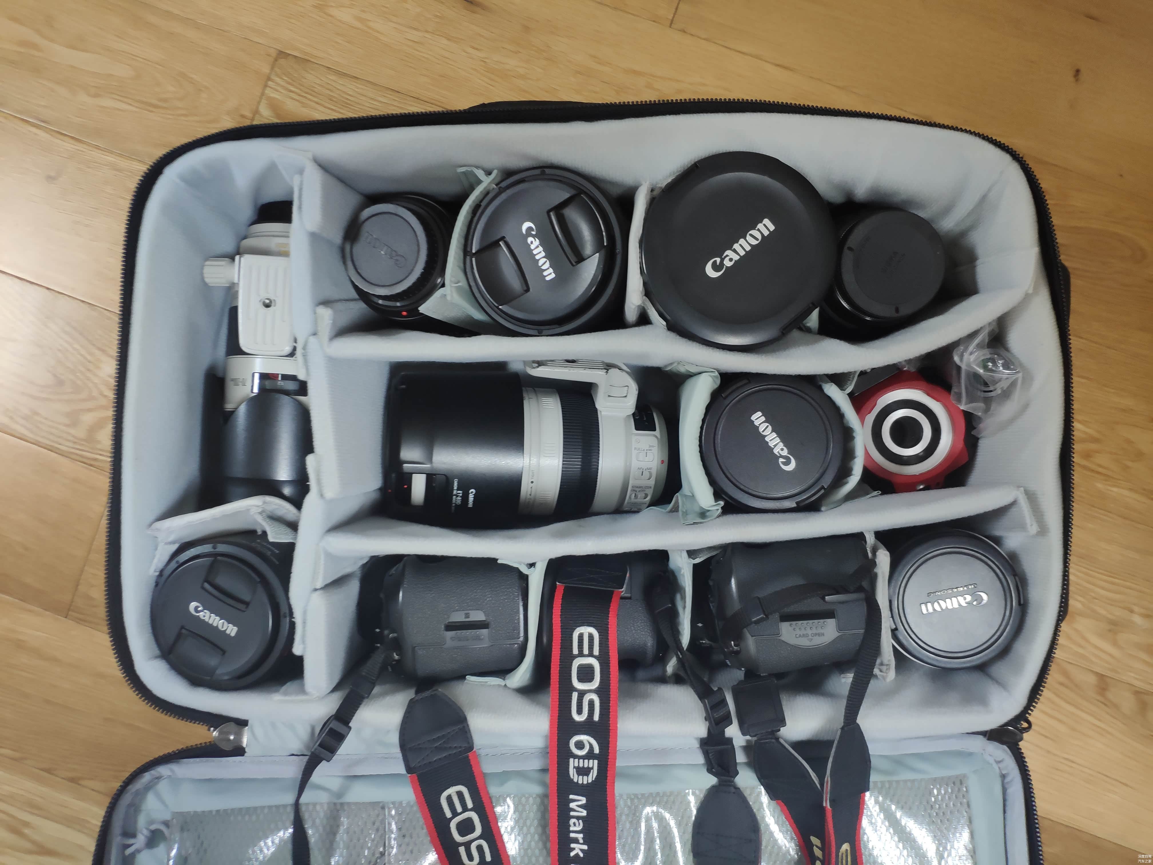 佳能单反机身5D4,6D2,5DSR各一台，镜头8支，大三元标配，为拍野生动物特地带上100-400