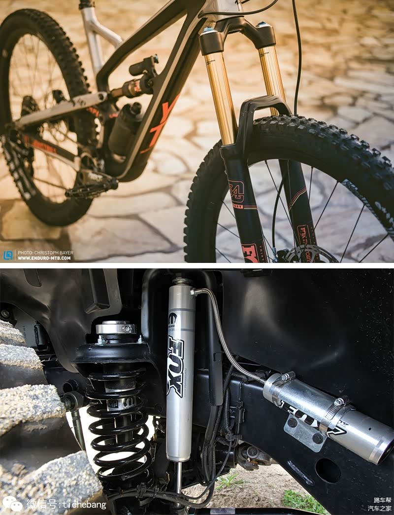 山地车，越野车，都能见到FOX的身影