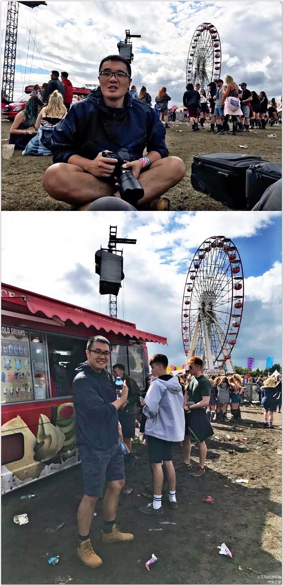 附上两张拍下音乐节所有精彩瞬间的摄影师帅照